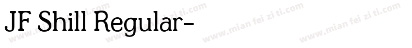 JF Shill Regular字体转换